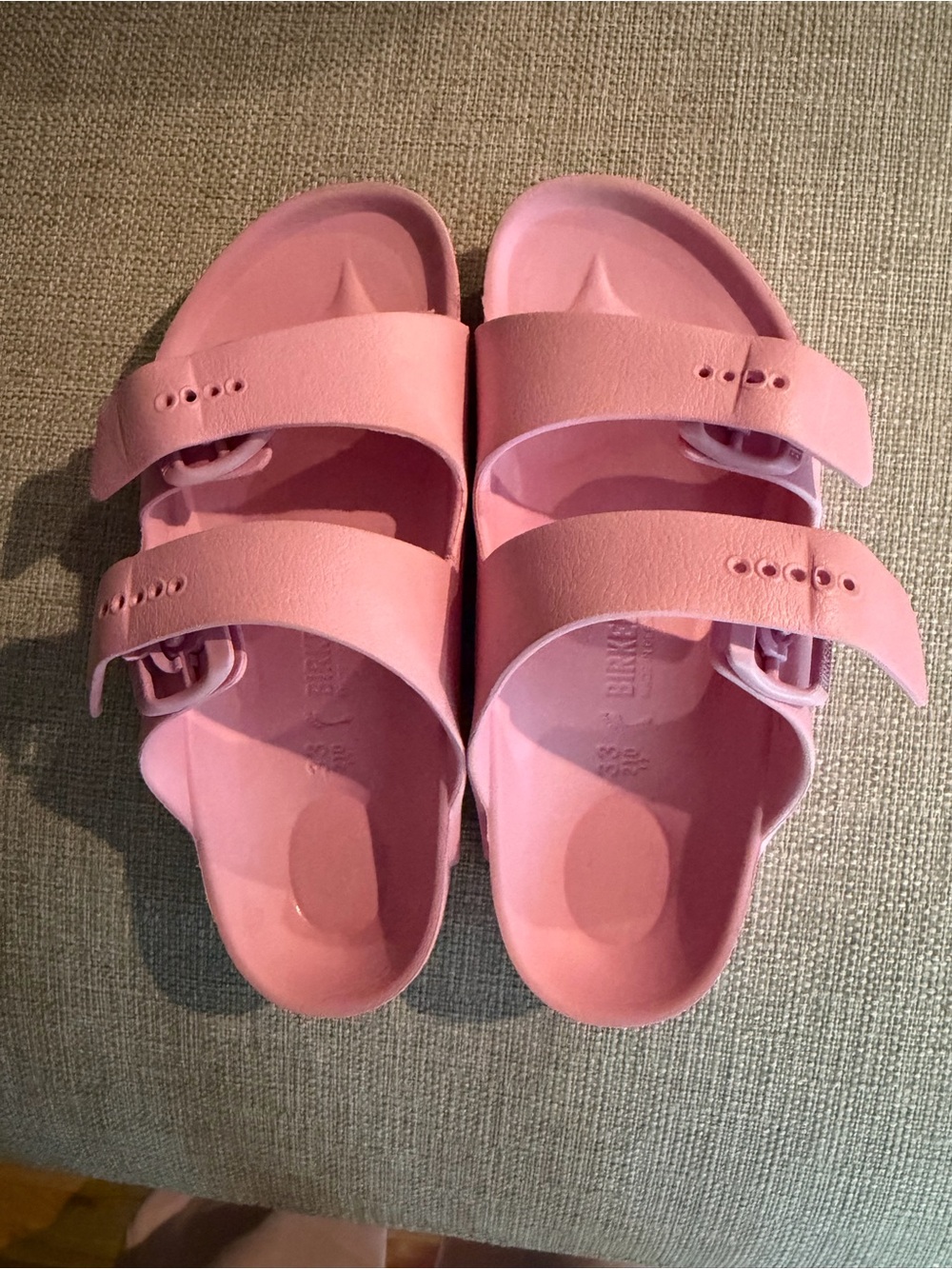 Birkenstock Kids Pink Double-Buckle EVA Sandals